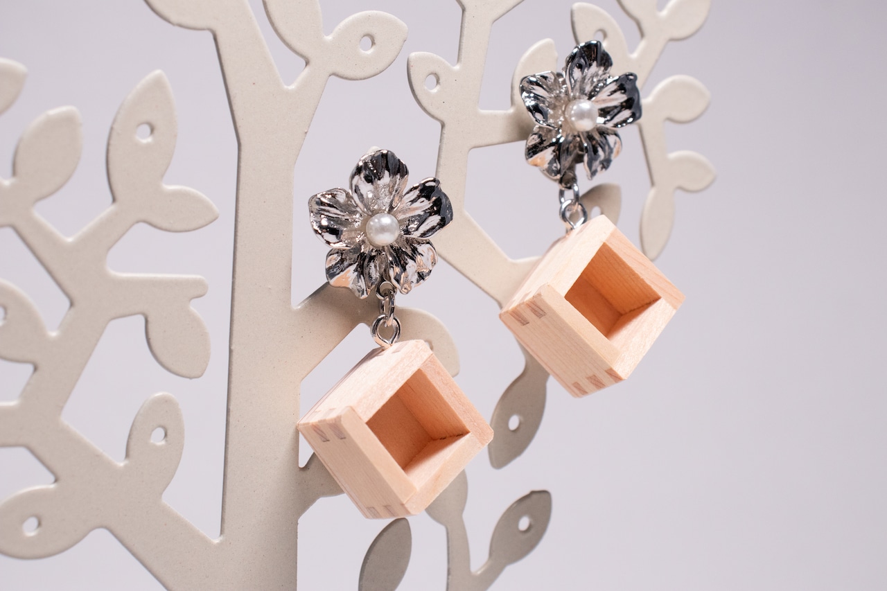 KUMIKI シルバーフラワーピアス 枡ジュエリー